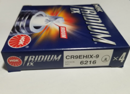Box of 4 NGK Iridium Spark Plugs Stock No. 6216  CR9EHIX-9 For Honda Motorcycles - £34.38 GBP