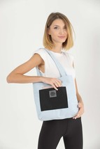 Blue/pink/black U22 3-Compartment Front 2 Pocket Detailed Canvas Fabric ... - $167.75 MXN