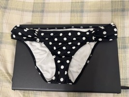 Victoria Secret Bikini Swim Bottom Black/White Polka Dot Size S - £5.95 GBP