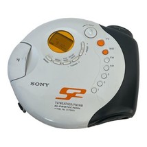 Sony Portable CD Player TV/Weather/FM/AM G-Protection D-FS601 Tested Works - £34.16 GBP