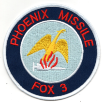 4&quot; AIM-9 FOX-3 PHOENIX MISSILE MILITARY EMBROIDERED PATCH - £31.44 GBP