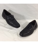 Boxer Mens Oxford Shoes Size 12 US, Euro 45 Black Leather Shock Point Heel. - $20.50 CAD