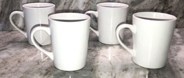 Set Of 4 Royal Norfolk OVERSIZED 13oz COFFEE MUG/TEA CUP Ceramic Sleek W... - $49.38