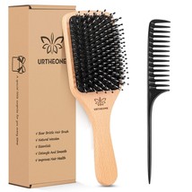 Hair Brush,Boar Bristle Hair Brushes and Styling Comb Set for Women Men Kids, Be - £11.95 GBP