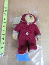 NOS Boyds Bears Jointed Bear Red Knit Pajamas Bearwear B61 C* - £28.76 GBP