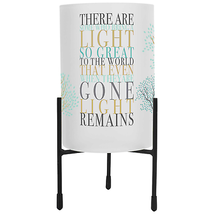 Hurricane Candleholder With Sentiment In Black Metal Stand - $27.95