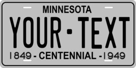 Minnesota 1949 License Plate Personalized Custom Car Bike Motorcycle Moped Tag - £8.59 GBP+