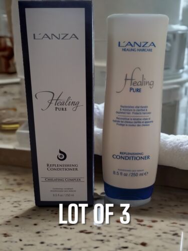Lot Of 3 Lanza Healing Pure Replenishing Conditioner 8.5 oz NEW IN BOX - $21.99