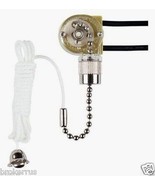 PULL CHAIN SWITCH ceiling fan light Chrome ZING EAR ZE-109 WESTINGHOUSE ... - €15,37 EUR