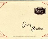 Rodeway Inns Menus &amp; Guest Services 1973 Memphis Tennessee The Conquista... - $17.80