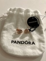 Genuine Pandora Rose Open Heart Stud Earrings 280528CZ - £58.88 GBP