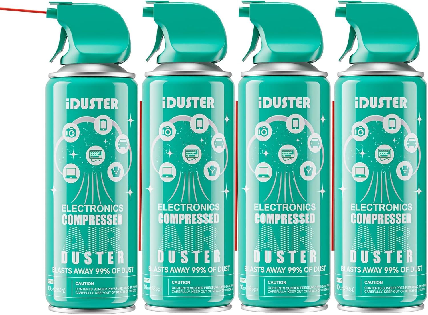 Iduster Compressed Air Duster Disposable, 4-Pack - $41.94