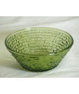 Soreno Avocado Green Fruit Dessert Berry Bowl Green Glass Anchor Hocking - £10.27 GBP