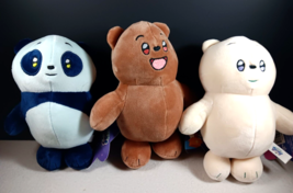 We Bare Bears Plush Toy  Set of 3 Bears Standing 7&quot; Cuddle Soft Plushies 2024 - $37.57