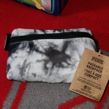Victoria Secret Pink Packable Backpack/Fanny Pack Gray Tie-Dye Large Size w/tags - £14.08 GBP