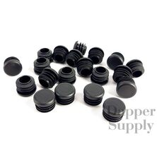 (Lot of 20) 3/4" OD Round (14-20 Ga) Plastic Tubing Plugs .75 Inch End Caps - $16.14