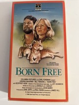 1984 VHS “Born Free” Lioness &amp; Woman Story Bill Travers 1966-2 Academy A... - £4.67 GBP