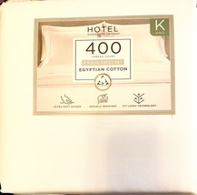 Hotel Signature Egyptian Cotton King White Sheet Set 6 piece 400 tc - $762.50 MXN