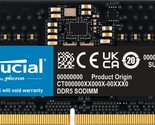 Crucial RAM 8GB DDR5 4800MHz CL40 Laptop Memory CT8G48C40S5 - £33.11 GBP+