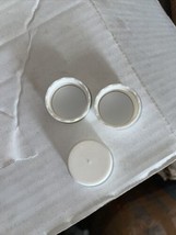 100 White Screw Caps Tops Lids Closure Ribbed 38-400 Foam Liner - $602.41 MXN