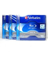 lot of 3 Verbatim 25 GB 6x Blu-ray Recordable Disc BD-R Hard Coat #96910 - £7.90 GBP