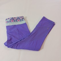 Lululemon Women's Purple Back Zippered Pocket Leggings Measured Size (30×23) image 2