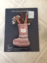  Mini Santa Stocking #504 Cross Stitch Pattern Only from The Nutmeg Needle - $8.78