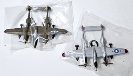 Vint. Zee Toys Dyna Flites Lot Of 2 - A109 Lightning fighter Diecast Planes - $28.01