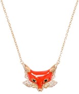 KATE SPADE 12K Gold-Plated ‘Into The Woods’ Fox Pendant Necklace w/ KS D... - $72.47 CAD