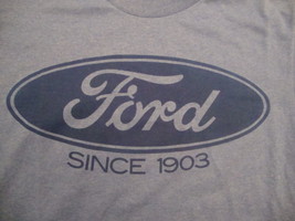 New FORD since 1903 muscle car hot rod mustang galaxie blue 50/50 T Shirt S - $12.71