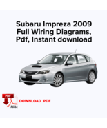 Subaru Impreza 2009 Full Wiring Diagrams, Ebook Pdf, Instant download - $11.24