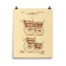 Baby Carriage 1901 Vintage Patent Art Print Poster, 8x10 or 16x20 - $17.95+