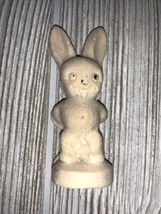 Vintage or Antique Salt Figurine Statue Pot Bellied Bunny Rabbit - $18.81