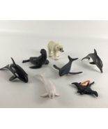 Battat Realistic Wildlife Animals Polar Bear Orca Whale Dolphin Sea Lion... - $540.16 MXN