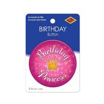 Birthday Princess Button - $2.49