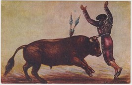 Bull Fighting Scene Postcard Mexico Unused - £2.37 GBP