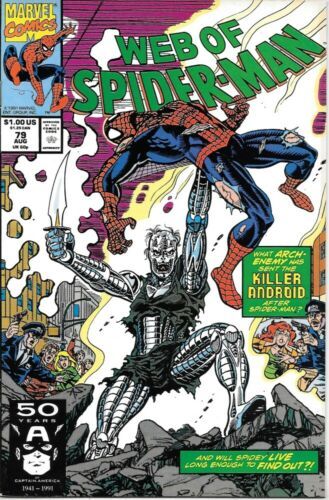 Web of Spider-Man Comic Book #79 Marvel Comics 1991 VERY FINE+ NEW UNREAD - $2.50