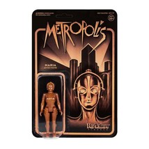 Metropolis-Maria Gold 3.75&quot; Reaction Retro Action Figure - £19.74 GBP