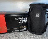 Sigma 50-500mm f/4.5-6.3 APO BOX &amp; CASE ONLY - $37.99
