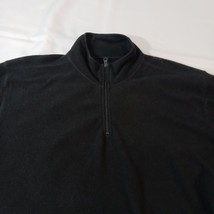 Old Navy RN#54023 Men's Black 1/4 Zip Pullover Sweatshirt Long Sleeve Size 3XL image 5