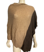 Celeste Brown and Gray Wool Poncho One Size - €40,78 EUR