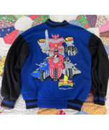 Vintage Wormser 90&#39;s Mighty Morphin Power rangers full zip jacket 8 - $1,012.58 MXN