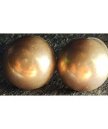VINTAGE TAXCO MEXICO STERLING SILVER ROUND STUD BUTTON EARRINGS  - £37.15 GBP
