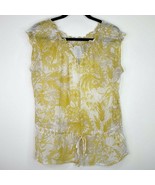 Skye’s the Limit Floral Drop Waist Sheer Floral Blouse Top Shirt Size 8 ... - £5.51 GBP
