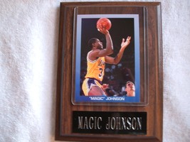 OLD VTG Magic Johnson of the LA Lakers on a plaque - $20.00