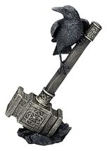 Pacific Giftware Thor%27s Hammer Figure with Raven Viking Odin Decoration - $40.98