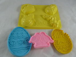 Hallmark Easter Cookie Cutters Plastic plus Jello mold - $222.81 MXN