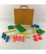 Fisher Price Tool Kit Hammer Portable Carry Case Handy Man Kit Toy Vinta... - £25.99 GBP
