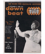 Down Beat  Magazine Mahalia Jackson December 11 1958 - £15.49 GBP