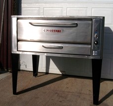 BLODGETT 1048 HIGH BTU 120K NATURAL DECK GAS DOUBLE PIZZA OVEN WITH  NEW... - $3,460.05